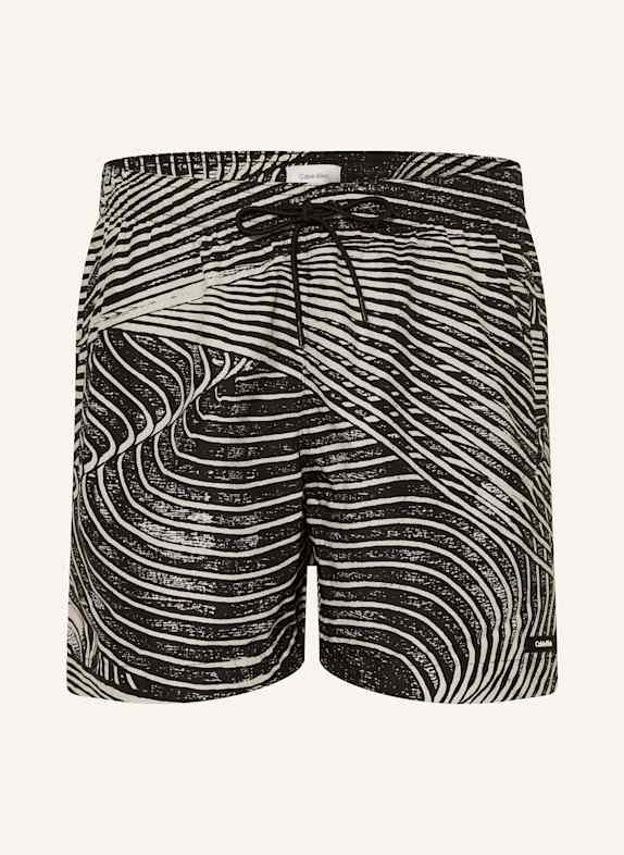 Calvin Klein Badeshorts CK ESSENTIALS SCHWARZ/ ECRU