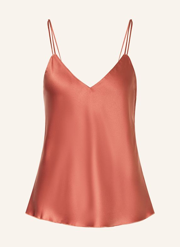 Calvin Klein Schlaftop SATIN SHEEN aus Satin DUNKELROT