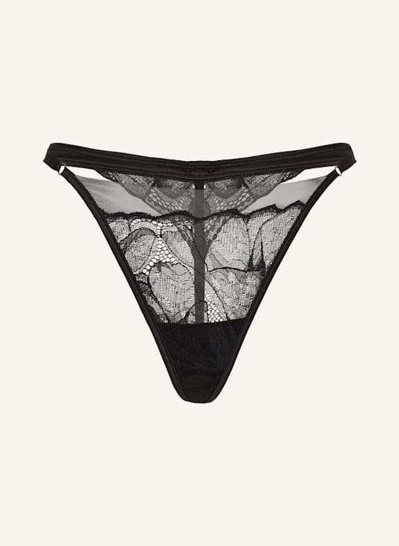 Calvin Klein String CK BLACK FLORAL LACE SCHWARZ