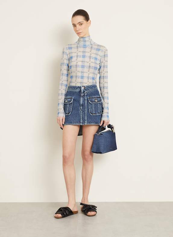 JW ANDERSON spijkerrok 172 MID BLUE