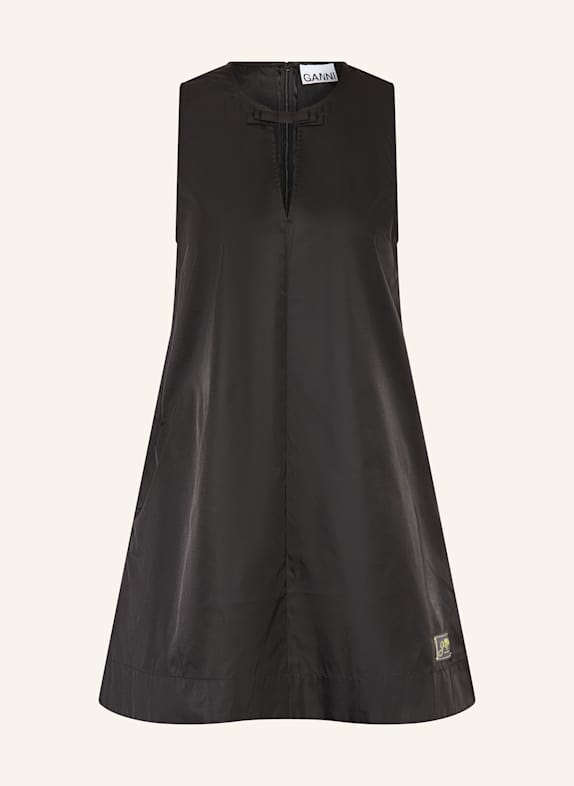 GANNI Kleid SCHWARZ