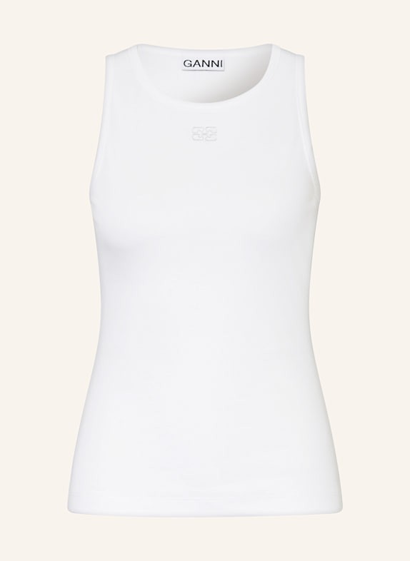GANNI Top WHITE