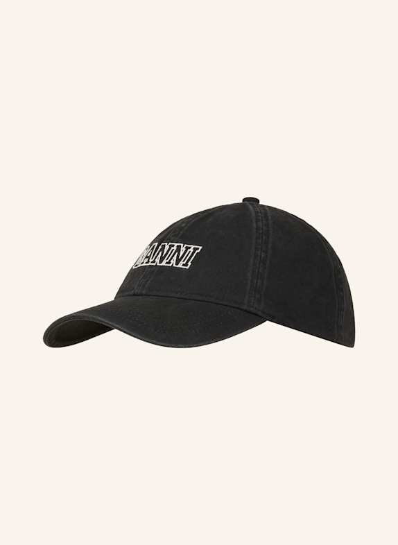 GANNI Cap SCHWARZ