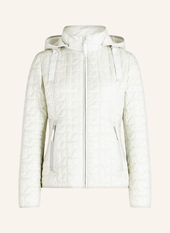 GIL BRET Steppjacke mit abnehmbarer Kapuze HELLGRAU