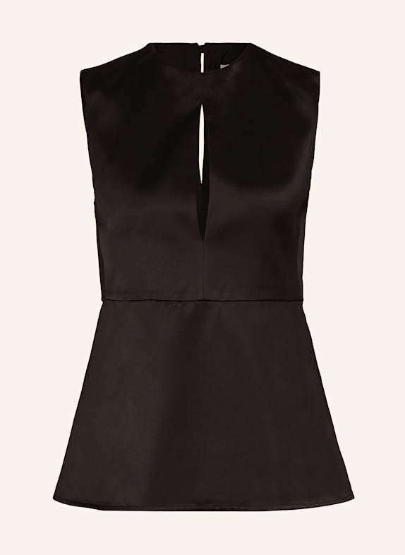 JIL SANDER Top mit Cut-outs SCHWARZ