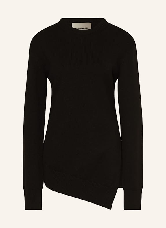 JIL SANDER Svetr s kašmírem ČERNÁ