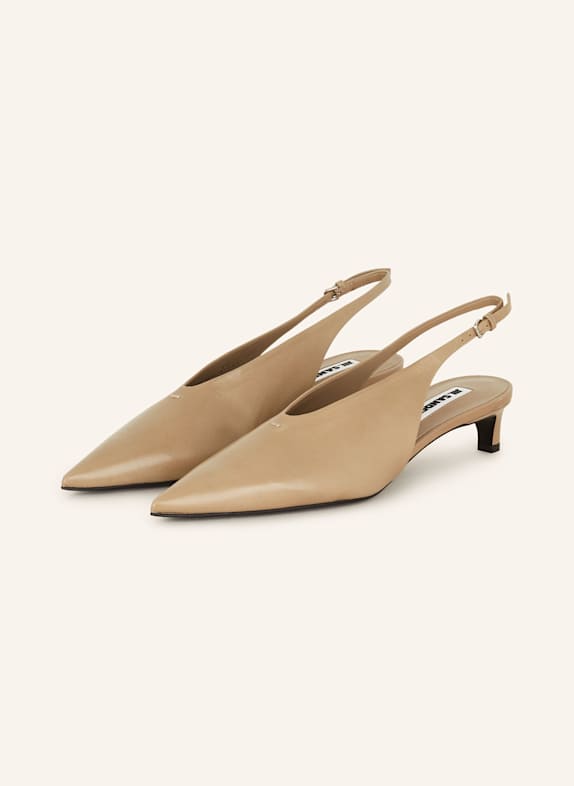 JIL SANDER Slingpumps BEIGE