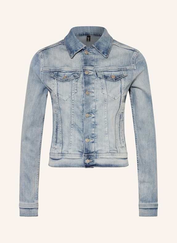 TRUE RELIGION Cropped-Jeansjacke HELLBLAU