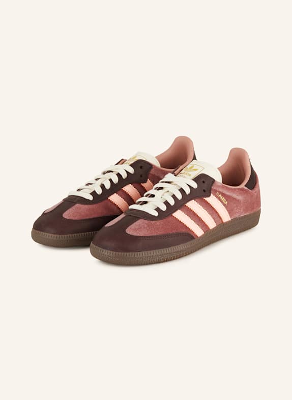 adidas Originals Sneakersy SAMBA OG BLADORÓŻOWY/ CIEMNOCZERWONY