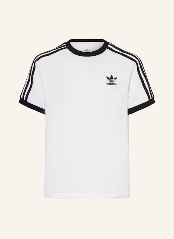adidas Originals T-Shirt ADICOLOR 3-STREIFEN WEISS/ SCHWARZ