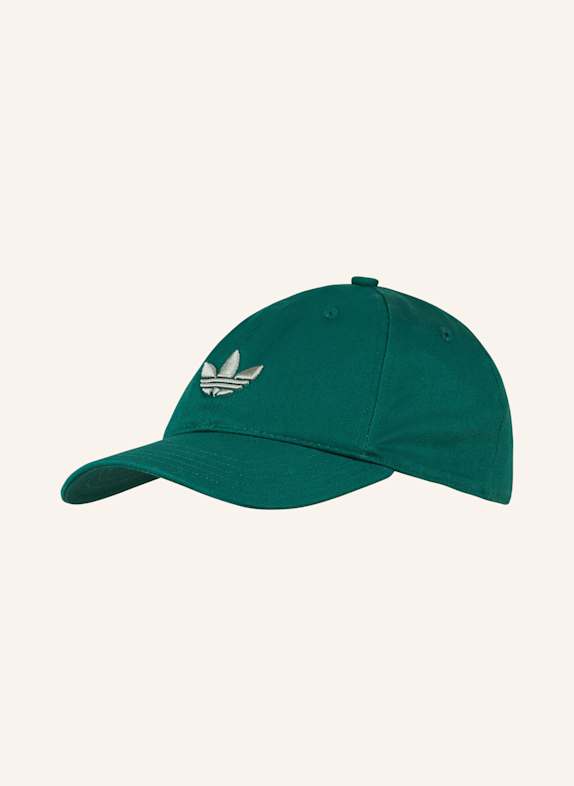 adidas Originals Czapka z daszkiem ADICOLOR CLASSICS TREFOIL CIEMNOZIELONY