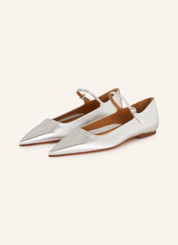 Aeyde Mary-Jane-Ballerinas CLEO SILBER