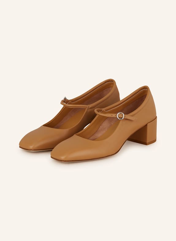 Aeyde Mary Jane pumps ALINE CAMEL