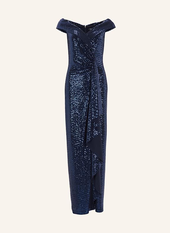 SWING Abendkleid mit Pailletten DUNKELBLAU
