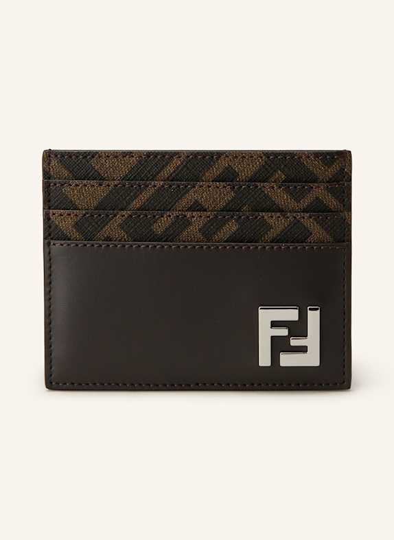 FENDI Kartenetui DUNKELBRAUN/ HELLBRAUN