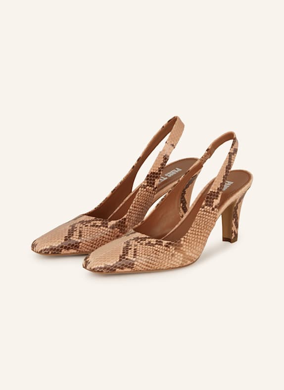 PARIS TEXAS Slingpumps BELLE TACCO ROSÉ/ DUNKELBRAUN