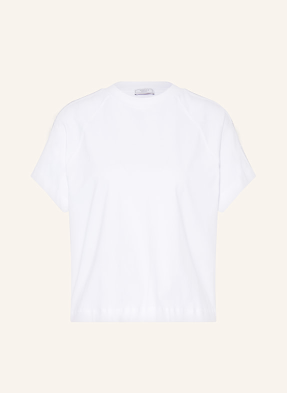 PESERICO T-shirt with decorative beads WHITE