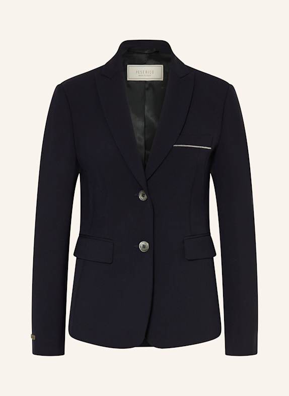 PESERICO Blazer with decorative beads DARK BLUE