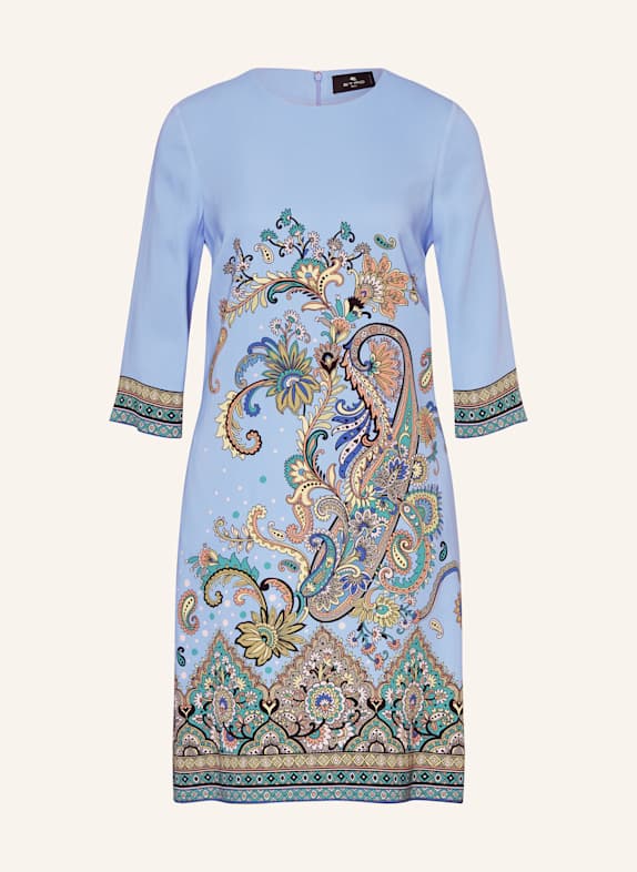 ETRO Kleid mit 3/4-Arm HELLBLAU/ GELB/ GRÜN