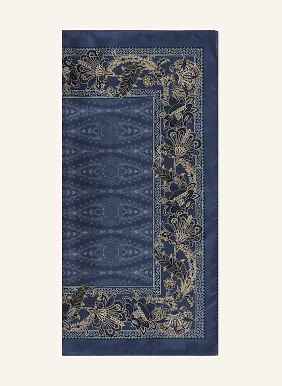 ETRO Seidentuch DUNKELBLAU/ CREME