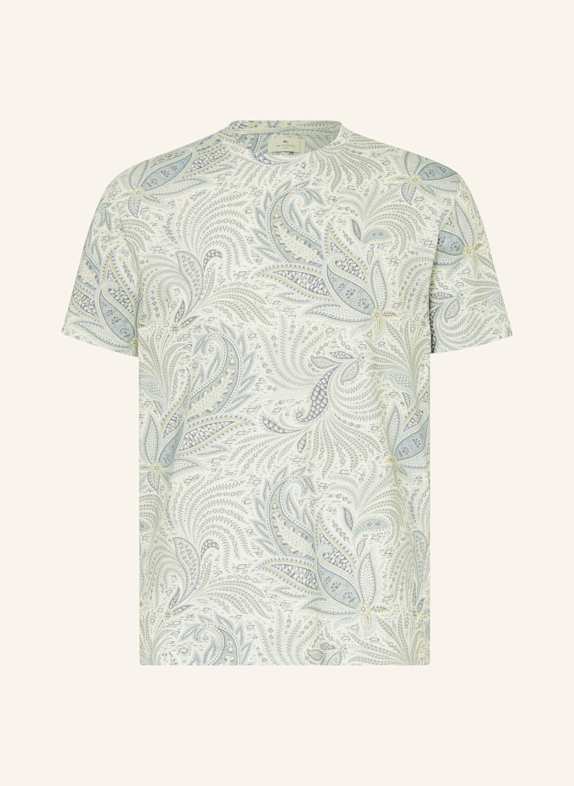 ETRO T-shirt BIAŁY/ JASNONIEBIESKI/ SZARONIEBIESKI