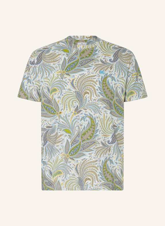 ETRO T-Shirt BLAU/ GRÜN/ WEISS