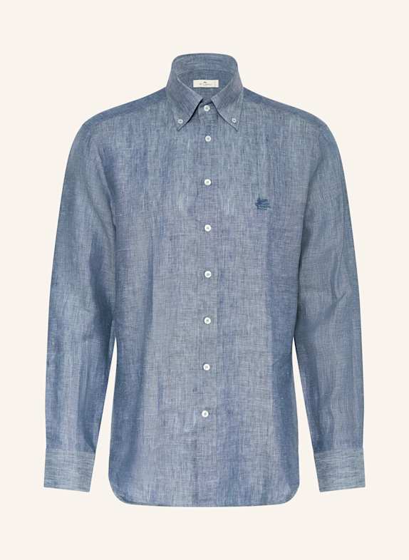 ETRO Leinenhemd Regular Fit BLAU