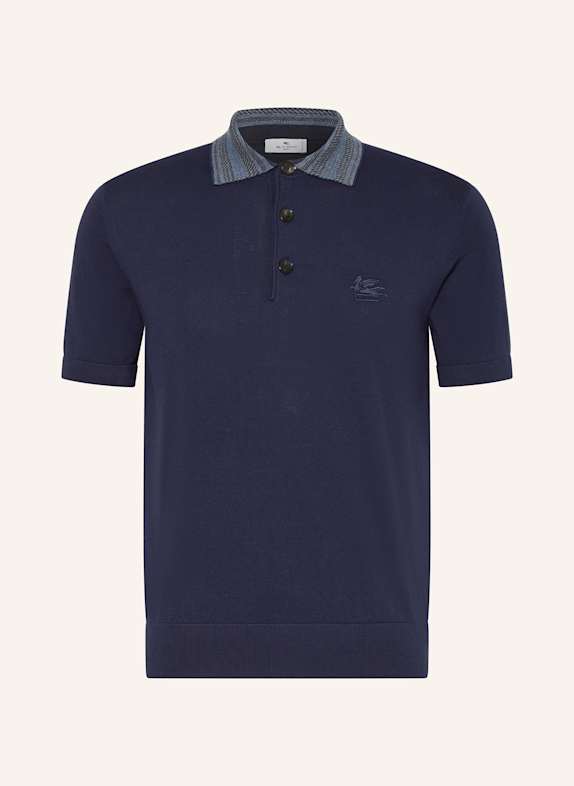 ETRO Strick-Poloshirt BLAU