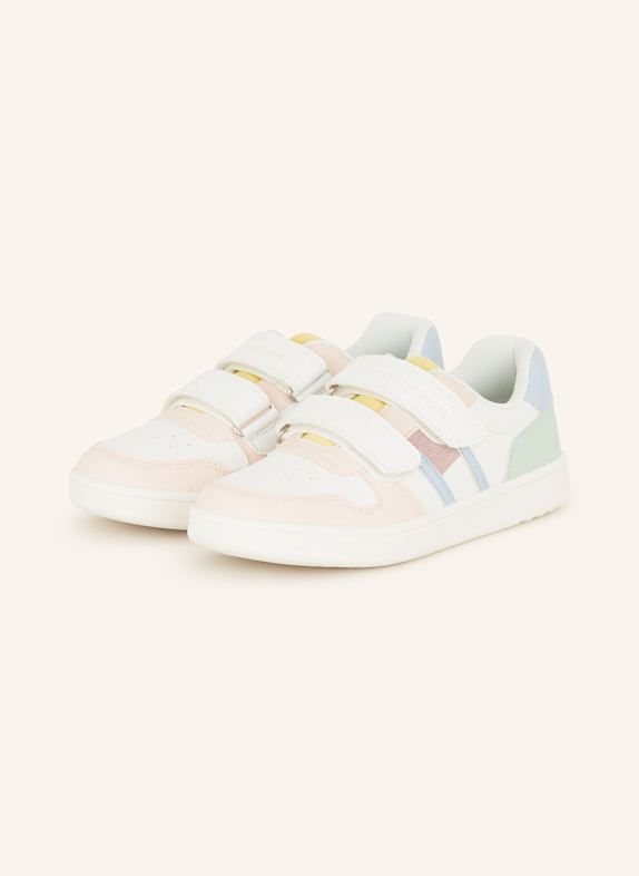 TOMMY HILFIGER Sneaker WEISS/ HELLROSA/ HELLBLAU