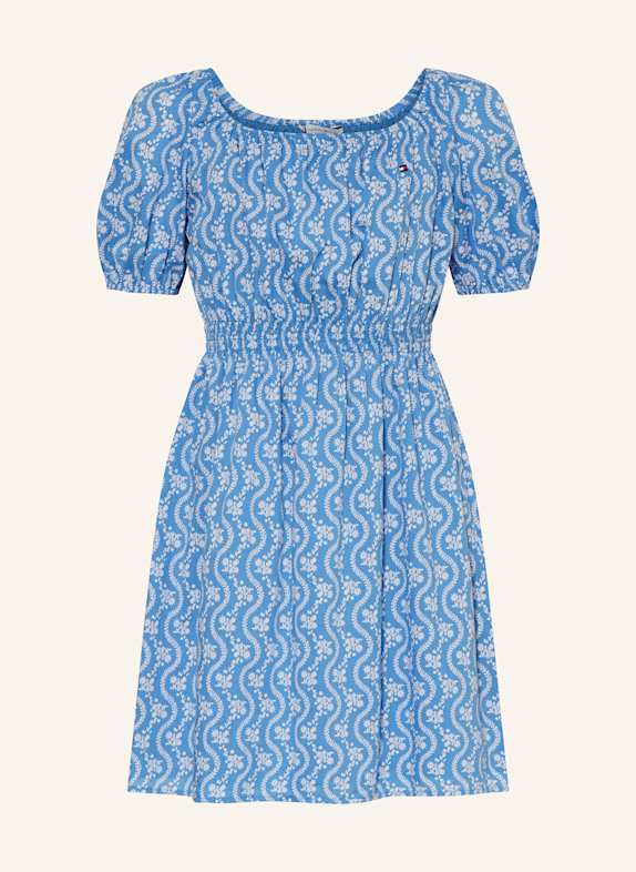 TOMMY HILFIGER Kleid BLAU/ WEISS