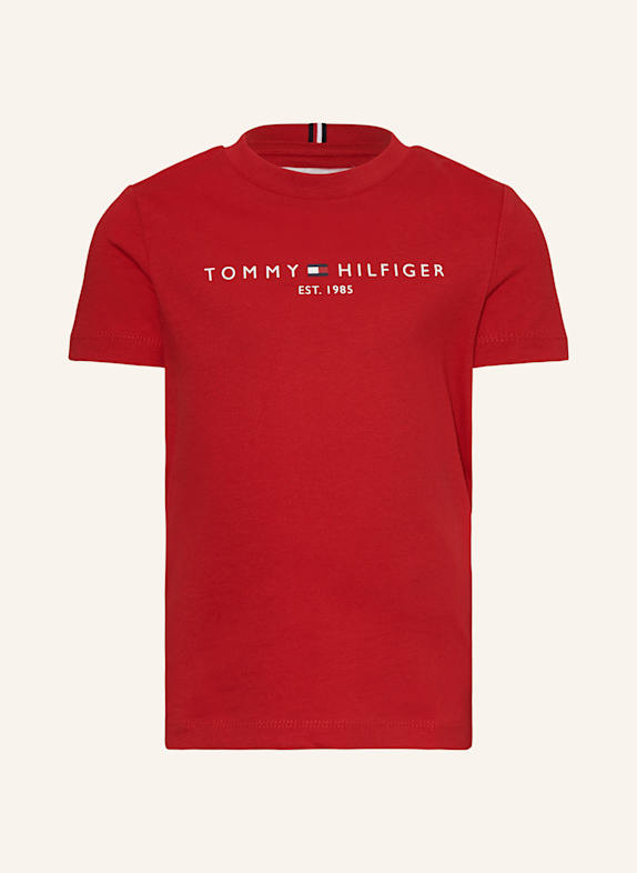 TOMMY HILFIGER T-Shirt DUNKELROT