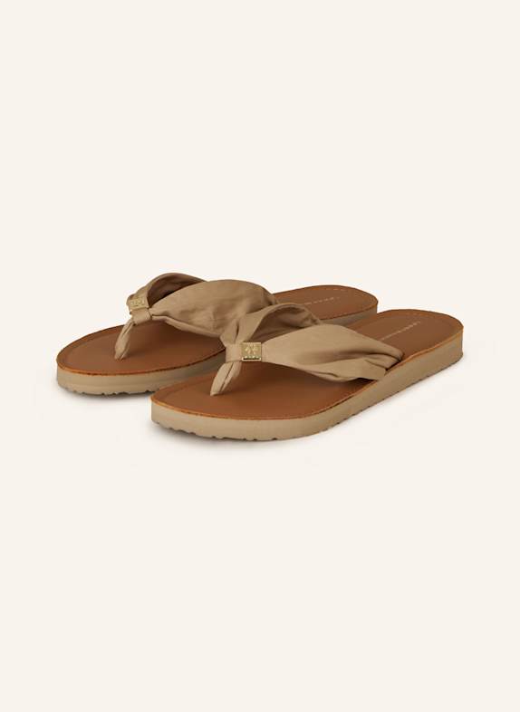 TOMMY HILFIGER Zehentrenner COGNAC