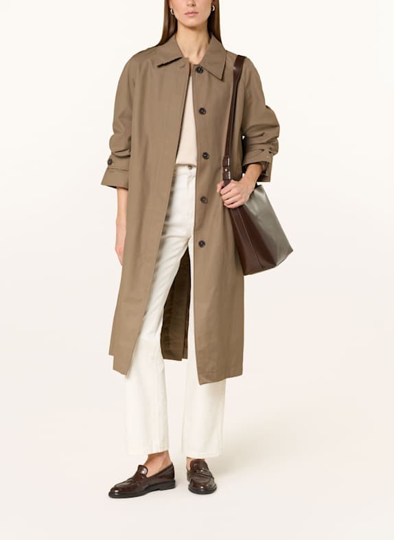 TOMMY HILFIGER Raincoat BROWN