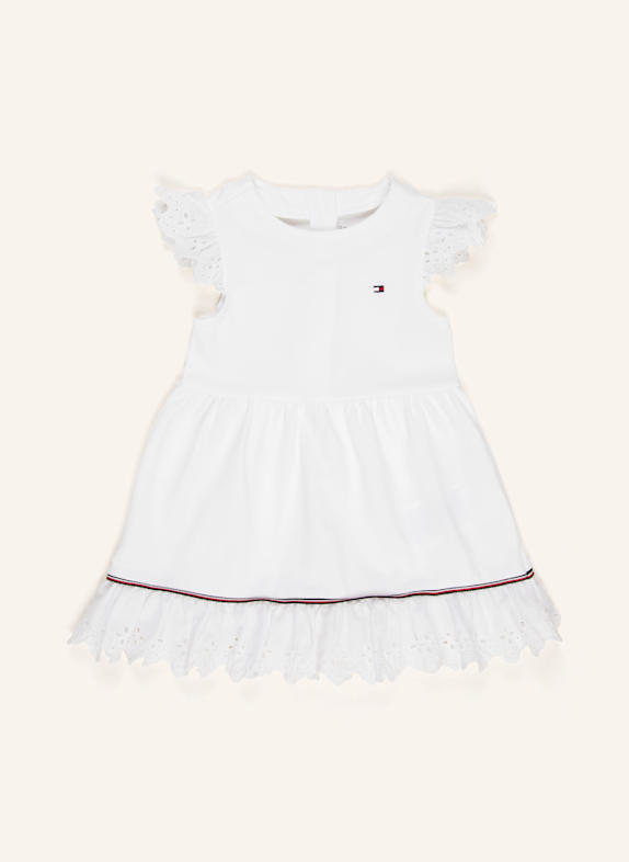 TOMMY HILFIGER Kleid aus Lochspitze WEISS