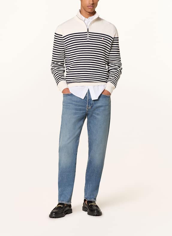 TOMMY HILFIGER Troyer RACKING MØRKEBLÅ / ECRU