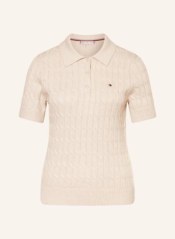 TOMMY HILFIGER Koszulka polo z dzianiny KREMOWY
