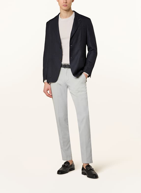 LARDINI Slim fit colbert DONKERBLAUW