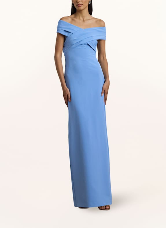 LAUREN RALPH LAUREN Abendkleid IRENE HELLBLAU