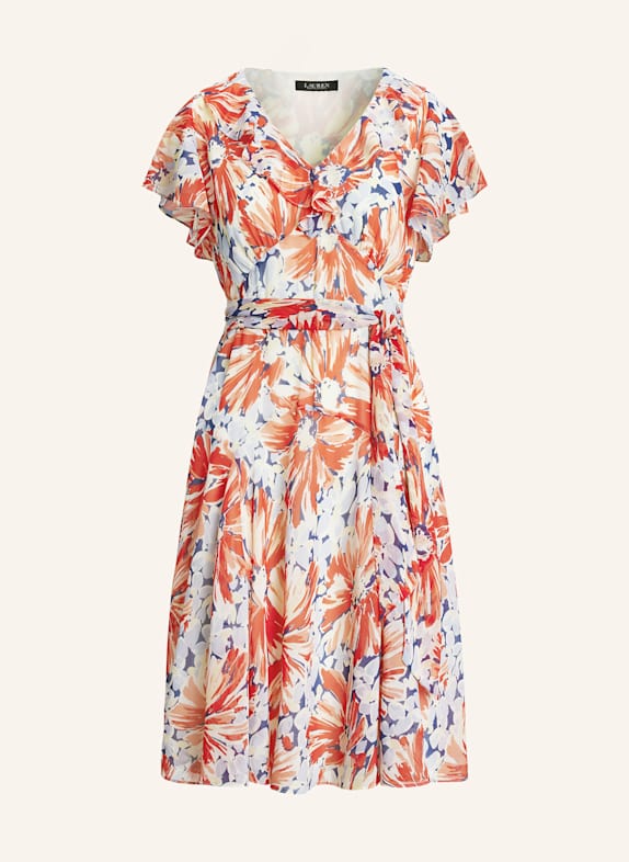 LAUREN RALPH LAUREN Kleid ROT/ BLAU/ HELLGELB