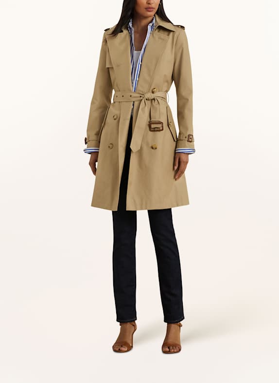 LAUREN RALPH LAUREN Trench coat LIGHT BROWN