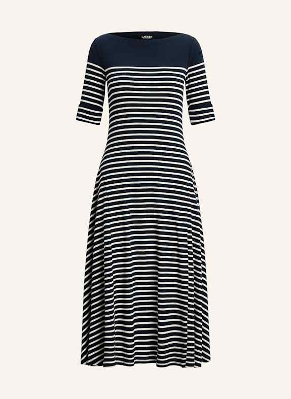 LAUREN RALPH LAUREN Kleid DUNKELBLAU/ WEISS