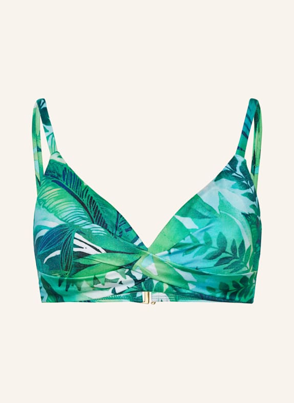 Details about the selected promotion CARTAGO PALMS underwired bikini top GREEN/ TURQUOISE/ DARK GREEN