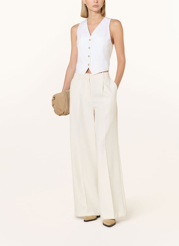 LAUREN RALPH LAUREN Blazerweste im Materialmix ECRU