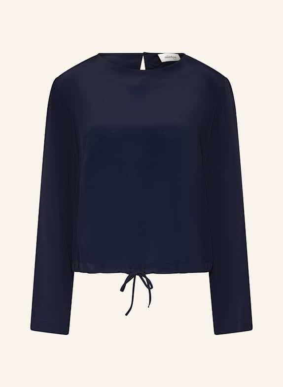 ottod'ame Blusenshirt mit Seide DUNKELBLAU