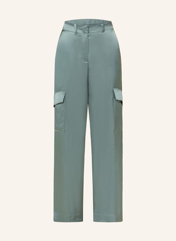 ottod'ame Cargohose aus Satin MINT