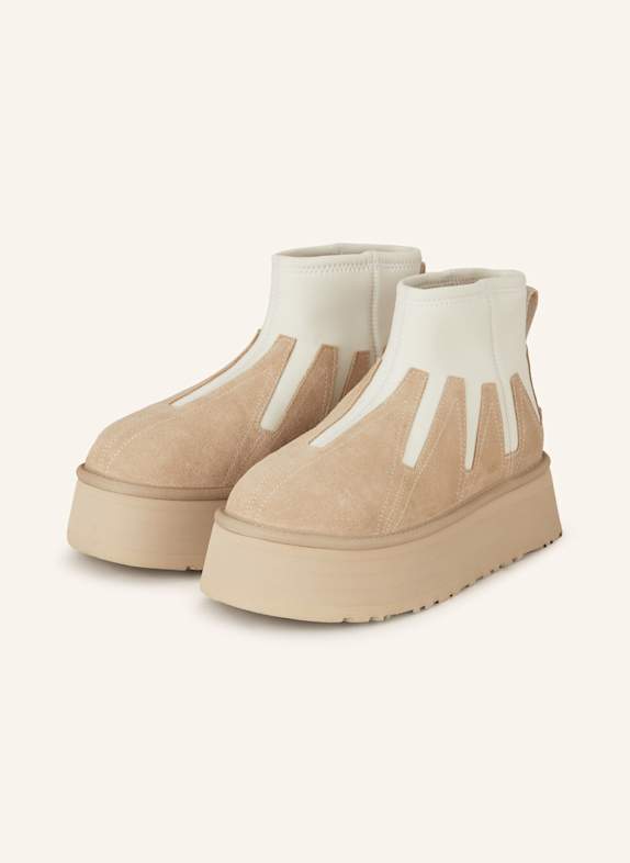 UGG Platform boots CLASSIC MINI DIPPER SUNWAVE BEIGE/ CREAM