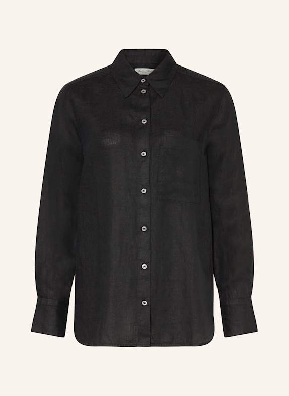 Marc O'Polo Hemdbluse aus Leinen SCHWARZ