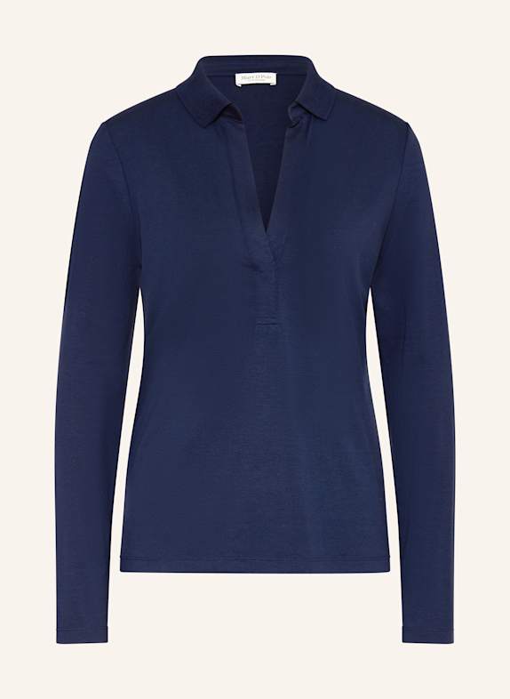 Marc O'Polo Blusenshirt aus Jersey DUNKELBLAU