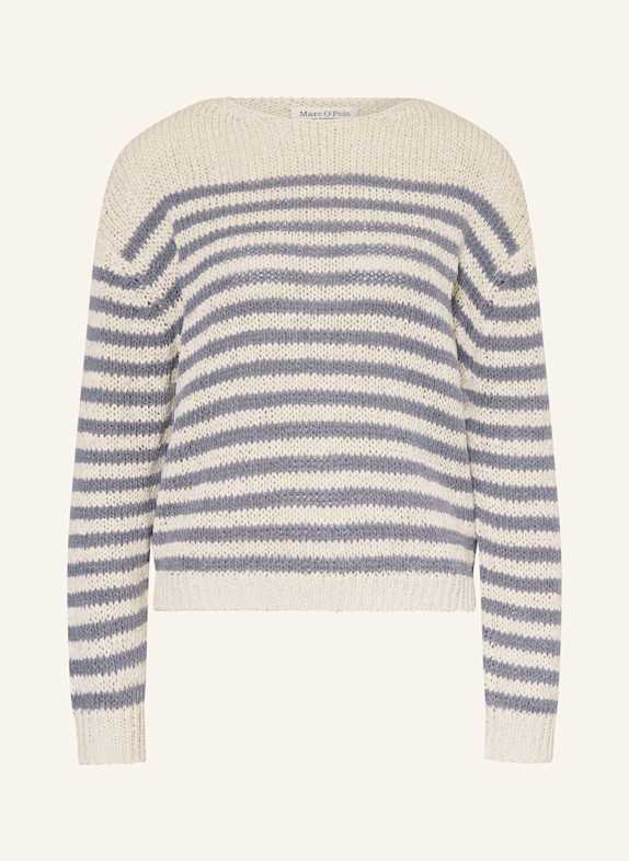 Marc O'Polo Pullover CREME/ BLAUGRAU