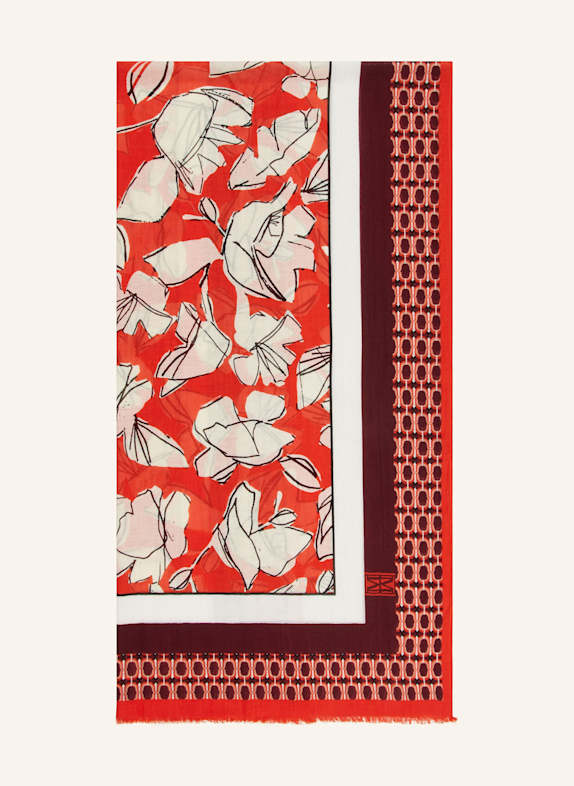 Marc O'Polo Tuch ORANGE/ DUNKELROT/ CREME